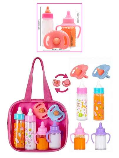 Magical Baby Bottle Set For Newborns,Includes 1 Milk Bottle,1 Juice Bottle,1 Toy Pacifier,Vanishing Liquid Effect,Suitable For Dolls,//Christmas Gift,Small And Medium Sizes Kids Toys,Baby Toys,Christmas,Toy Doll,Baby Teddy,Wooden Toys,Kids Toys,Christmas,Toys,Orange,Infant Toys,Christmas Gifts For Kids,Kids Toys,Baby Toys,Toys For Kids,Christmas,Realistic Reborn Baby Dolls,Silicone Baby Doll,Kids Toys,Toys,Baby Toys