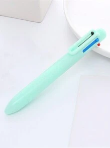 1pc Pure Design Multi Color Ballpoint Pen 0.5mm 6 In 1 Roller Ball Pen Spot Liner Marker Office School Back To School