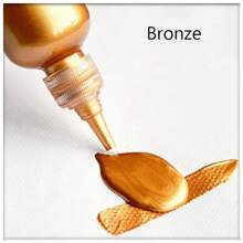 Peinture acrylique en métal, pigment de résine 60ml, crochet en plâtre de couleur or, argent, cuivre. Pâte pour la création de bijoux fait main, DIY, coloration. Retour à l'école