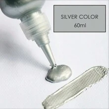 Peinture acrylique en métal, pigment de résine 60ml, crochet en plâtre de couleur or, argent, cuivre. Pâte pour la création de bijoux fait main, DIY, coloration. Retour à l'école