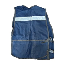 Chaleco de Seguridad Industrial Tipo Brigadista con Cinta Reflejante de Alta Visibilidad con Costados Abiertos para Ajustar a varias tallas. Disponible en 14 Colores. (Amarillo Fosforescente, Naranja, Negro, Azul Marino, Rojo, Vino, Azul Rey, Verde Manzana, Caqui, Verde Bandera, Gris, Rosa Mexicano, Rosa Claro, Amarillo Canario) - Azul Marino - Ver 2