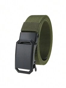 適用於休閒、商務、戶外和運動活動的中性時尚帆布腰帶 - A - 查看 7