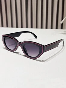 1 Pair Retro Street Style Cat Eye Fashion Fashion Glasses, Suitable For Outings, Vacations And Everyday Use Beach Accessories For Women Glasses Shades Basics Fall Winter Women Outfits Clothes Business Casual Gifts For Summer Beach Vacation,Outdoor,Travel - 彩色 - 查看 16