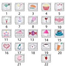 2024 New Stainless Steel Beverage & Dessert Series Modular Bracelets, Unisex Customizable Assembling Personalized Chain - Multicolor - View 1