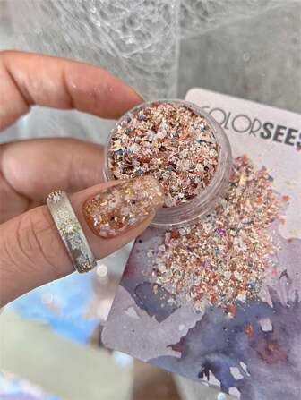 1 caja de 3G, Materiales de arte de uñas Y2K, Accesorios de arte de uñas de estilo retro del sudeste asiático al estilo Nanyang, Chips de roca mezclados con brillo/Decoración de uñas con brillo, Adecuado para viajes, Regalo para damas y niñas, Salón de uñas DIY en el hogar, Encantos de uñas, Gemas de uñas, Suministros de uñas