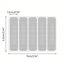 20pcs Anti-Mosquito Window Screen Repair Patch Tapes, Self-Adhesive Mesh Hole Patching Sticky Tape For DIY Home Screen Curtain - Grey - View 2