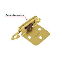 Bisagras parche de 7cm, latonado, Hermex, Bolsa con 2 - Bronce - Ver 2