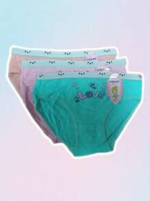 6 piezas/ Pantaleta para niñas, Bragas para niñas cómodas - Multicolor - Ver 8