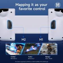 EasySMX M05 Android Mobile Phone Gaming Controller Compatible With IOS 15 Series And Above, USB/BT+Direct Connection,With Vibration Feedback,Support For Mapping,Programmable Controller