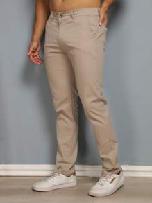 Men Pants - Khaki - View 5