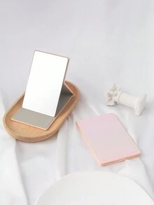 Shiny Large Rectangle Portable Makeup Mirror, Durable (1pc) - Mint Green - View 6