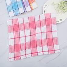 Extra Large Kitchen Dish Towels, 38cm X 64cm Bulk Super Soft Wash Cloth, 4-Pack Bright Color Tea/Bar Towels For Washing Dishes, Drying, Cleaning Home - Two-tone Checkered Tea Towel - View 7