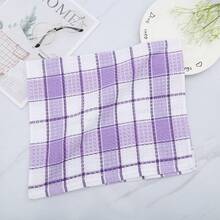 Extra Large Kitchen Dish Towels, 38cm X 64cm Bulk Super Soft Wash Cloth, 4-Pack Bright Color Tea/Bar Towels For Washing Dishes, Drying, Cleaning Home - Two-tone Checkered Tea Towel - View 2