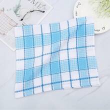 Extra Large Kitchen Dish Towels, 38cm X 64cm Bulk Super Soft Wash Cloth, 4-Pack Bright Color Tea/Bar Towels For Washing Dishes, Drying, Cleaning Home - Two-tone Checkered Tea Towel - View 3