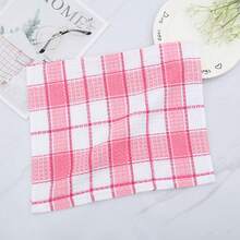 Extra Large Kitchen Dish Towels, 38cm X 64cm Bulk Super Soft Wash Cloth, 4-Pack Bright Color Tea/Bar Towels For Washing Dishes, Drying, Cleaning Home - Two-tone Checkered Tea Towel - View 4
