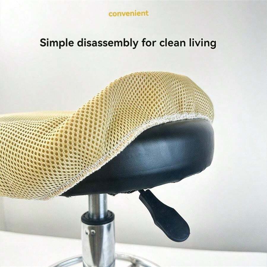 Ronde stoelhoezen elastische lederen stofdichte barkruk zithoes hoes - color- coffee - Meubels kopen? | Korting tot 40