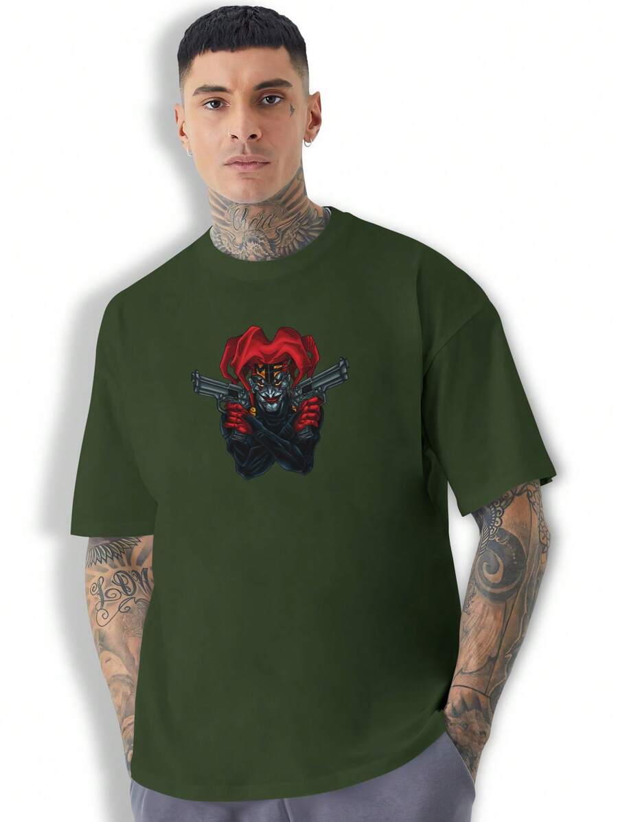 Men T-Shirts - xanh quân đội - Xem 1