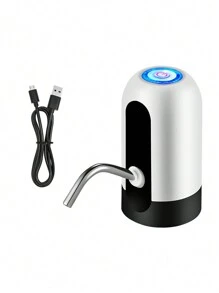 Dispensador de Automático de agua Recargable con Luz Led - Blanco y Negro - Ver 12