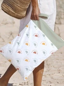 1 Bolsa húmeda-seca para pañales de tela de bebe, bolsas de viaje impermeables lavables, bolsa para playa, piscina, gimnasio para trajes de baño y ropa mojada con 2 bolsillos - Multicolor - Ver 9