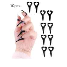 5pcs Accessories Retro Punk Hair Selecting Tools Hair Accessories Gothic Nail Finger Claw Spike Rings For Braiding Hair, Hair Styling Tools For Barber Salon Beauty Travel Essential Hair Products,Hair Cares,Hair Accessories - Multicolor - View 8