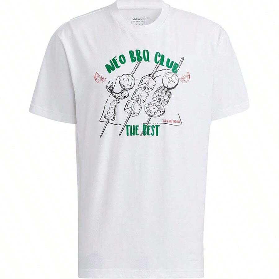 Adidas Boyfriend Style Men'S Neo Sports Casual Round Neck Breathable Short-Sleeved T-Shirt H62009