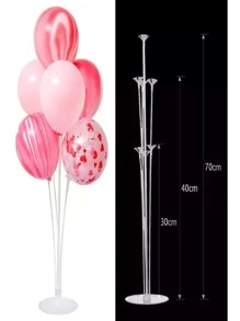 2 Soporte Globos Paneles Base Para 7 Globos - Blanco - Ver 1