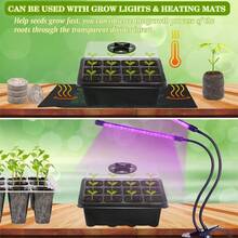 3pcs/Set New Plant Seedling Tray, Breathable Nursery Planter Pot, Multi-Function Gardening Planting Container With Adjustable Air Vents 6/12 Cells, Leaf Propagation Pot,Garden Tools, Gardening Tools For Garden - Multicolor - View 5