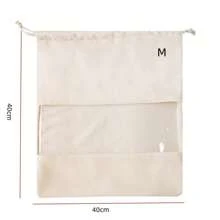 Suede Dust Proof Bag, Transparent Storage Bag, Luxury Handbag Protection Bag With Drawstring Closure For Women