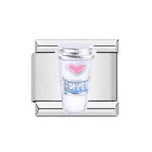 2024 New Stainless Steel Beverage & Dessert Series Modular Bracelets, Unisex Customizable Assembling Personalized Chain - Multicolor - View 8