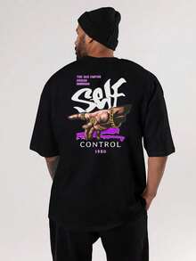 Men T-Shirts - 黑色 - 查看 2