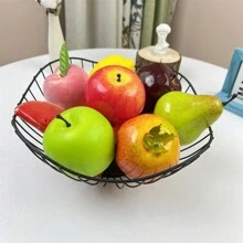 Paquete de 10 piezas Conjunto de frutas artificiales, frutas falsas para decoración del hogar, prop para exhibición en tiendas, decoración de fruteros de mesa, cocina, restaurante, fiesta, fotografía - Multicolor - Ver 5