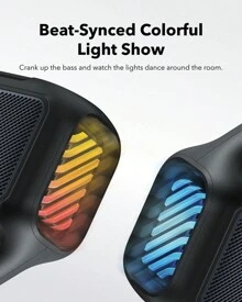 Soundcore Boom 2 Outdoor Speaker, 80W, Bluetooth Speaker, Subwoofer, BassUp 2.0, 24H Playtime, IPX7 Waterproof, Floatable, RGB Lights, USB-C, Custom EQ, Bluetooth 5.3, Portable For Outdoors, Camping, Beach - 黑色 - 查看 4