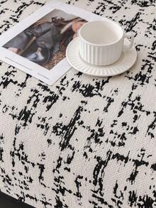 1入通用四季沙發墊，現代簡約防滑沙發套面料，可水洗，防塵，防污，不褪色，適用於L型，1-，2-，3-，4-座沙發 - 黑與白 - 查看 8