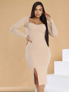 Women Dresses - Màu be - Xem 4