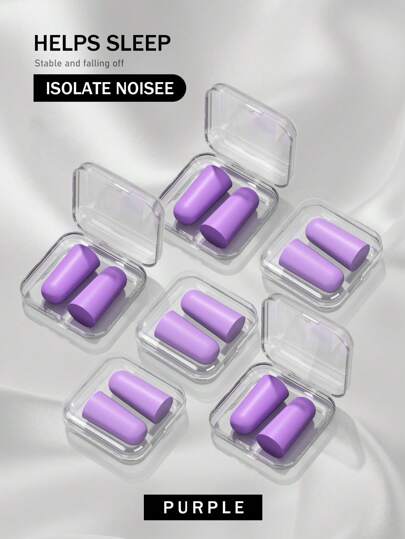 Earplugs With Soundproof Box For Sleeping, Noise-Canceling, Anti-Noise, Napping For Dormitory, Room, Or Study - Students' Special