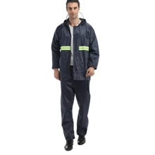 Capa de lluvia para ciclismo - Azul - Ver 1