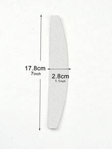 NailShine 20pcs Stainless Steel Replaceable Sandpaper Nail Buffer Bar With Grey Zebra Pattern, Washable & Tearable, 180 Grit (Please Buy Stainless Steel Piece Separately) - Grey - View 8