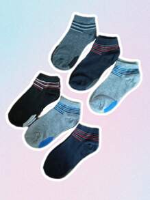 12 pares/ set de calcetines cortos para niño, lindos suaves y transpirables - Multicolor - Ver 9