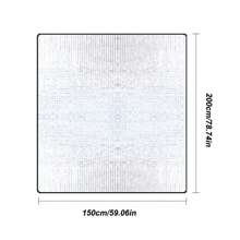 1入組可攜式戶外野餐墊，雙面鋁箔防潮墊，適用於露營，遠足，公園，防水燒烤墊，海灘，旅遊 - 彩色 - 查看 13