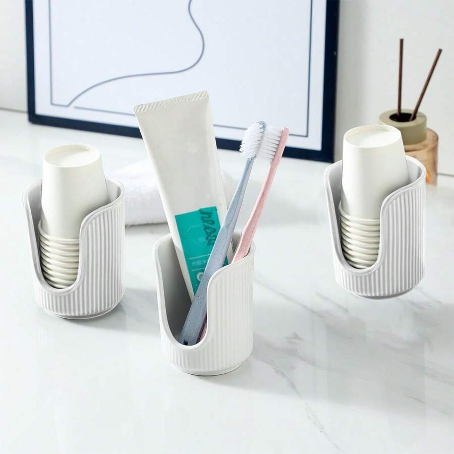 Disposable Paper Cup Holder, Desk Top Multi-Function Cup Organizer Rack For Storing And Dispensing Single-Use Paper Cups - Multicolor - View 1
