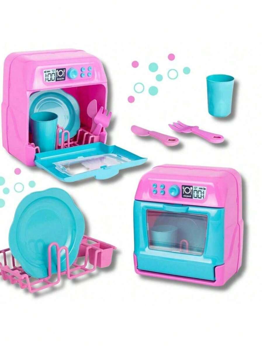 Brinquedo Pia Lava Louças Infantil Máquina De Lavar Louça - Multicolorido - Visão 1