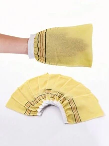 2入組多色磨砂淋浴搓澡套裝附自粘纖維，時尚土耳其浴手套，適用於成年人沐浴或在浴場/水療中進行去角質、按摩和清潔