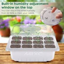 3pcs/Set New Plant Seedling Tray, Breathable Nursery Planter Pot, Multi-Function Gardening Planting Container With Adjustable Air Vents 6/12 Cells, Leaf Propagation Pot,Garden Tools, Gardening Tools For Garden - Multicolor - View 3