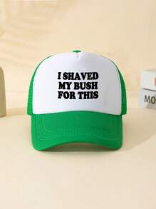 街頭1入組男女通用印花可調式卡車司機棒球帽，海綿網眼設計，有趣的設計風格，適合日常穿著，旅遊、遠足、游泳、沙灘、攀登等戶外活動 - 款式A - 查看 10