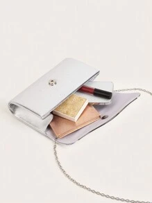 Túi xách cầm tay cỡ lớn dành cho nữ, sáng bóng, lấp lánh, sang trọng, quyến rũ, thanh lịch, tinh tế, thích hợp cho buổi tối, dự tiệc, với dây đeo xích có thể tháo rời, phù hợp cho đám cưới, tiệc tùng, dạ hội, được làm từ chất liệu nhung, thời trang và trang nhã, phù hợp cho các bạn nữ, phụ nữ, sinh viên đại học, người trẻ làm việc chuyên nghiệp và nhân viên văn phòng. - Bạc - Xem 7