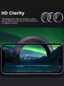 [6 IN 1] 3 Pcs Purple Screen Glass + 3 Pcs Metal Lens Anti-Blue Light Privacy Screen Protector Compatible With IPhone Compatible With IPhone 16/16 Plus/16 Pro/16 Pro Max/15/15Pro/15 Plus/15 Pro Max/14/13/12/11 Gift For Birthday, Family, Friends Tempered Glass, Anti-Spy, Phone Screen Protector, Phone Accessories Waterproof Shockproof Anti-Fall Anti-Fall Scratch Resistant Anti-Fingerprint Full Cover - Purple - View 10