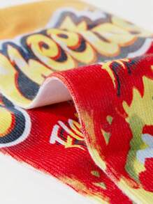 3 đôi tất ngắn cho trẻ em, họa tiết khoai tây chiên sáng tạo, tất vô hình cổ tròn phẳng, mềm mại & thoải mái, ngộ nghĩnh và dễ thương, thích hợp làm quà tặng lễ hội và sử dụng hàng ngày - Nhiều màu - Xem 6