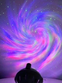 可愛的LED太空人天體星空夜燈，具有多種顏色和遙控，星系星空投影LED夜燈，適用於房間/臥室裝飾、客廳裝飾、天花板裝飾、婚禮裝飾、節日派對裝飾、家庭多場景、戶外露營-投影照明禮物/附DIY卡通貼紙！USB供電 - 白色 - 查看 12