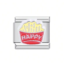 2024 New Stainless Steel Beverage & Dessert Series Modular Bracelets, Unisex Customizable Assembling Personalized Chain - Multicolor - View 12