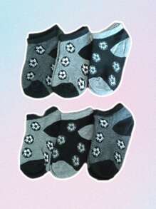 12 pares/ set de calcetines cortos para niño, lindos suaves y transpirables - Multicolor - Ver 4